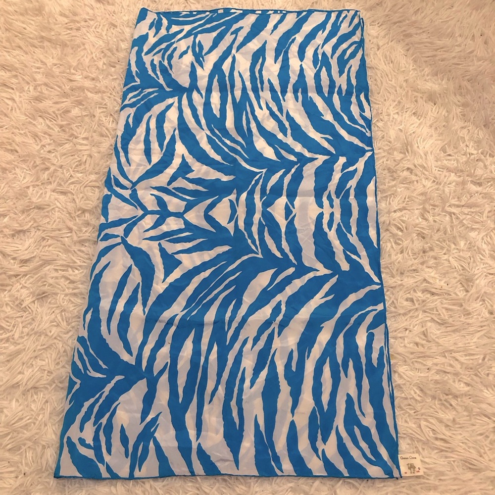 100% Silk Golden Camel Hand Printed Scarf